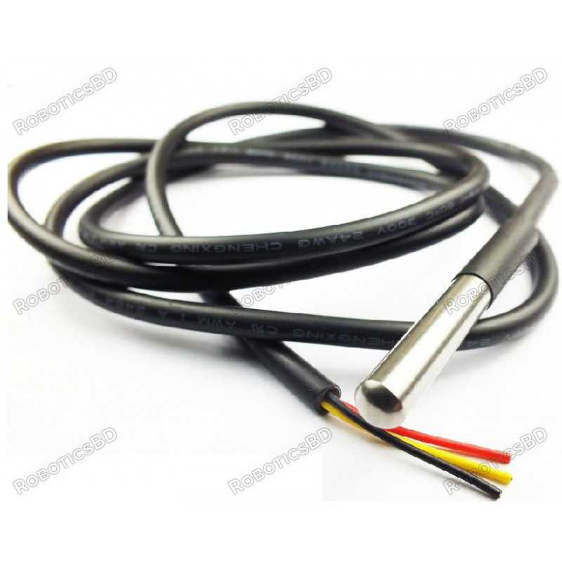 Waterproof DS18B20 Digital Thermal Probe or Sensor Robotics Bangladesh Waterproof DS18B20 Digital Thermal Probe or Sensor Robotics Bangladesh