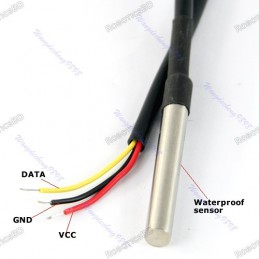 Waterproof DS18B20 Digital Thermal Probe or Sensor Robotics Bangladesh