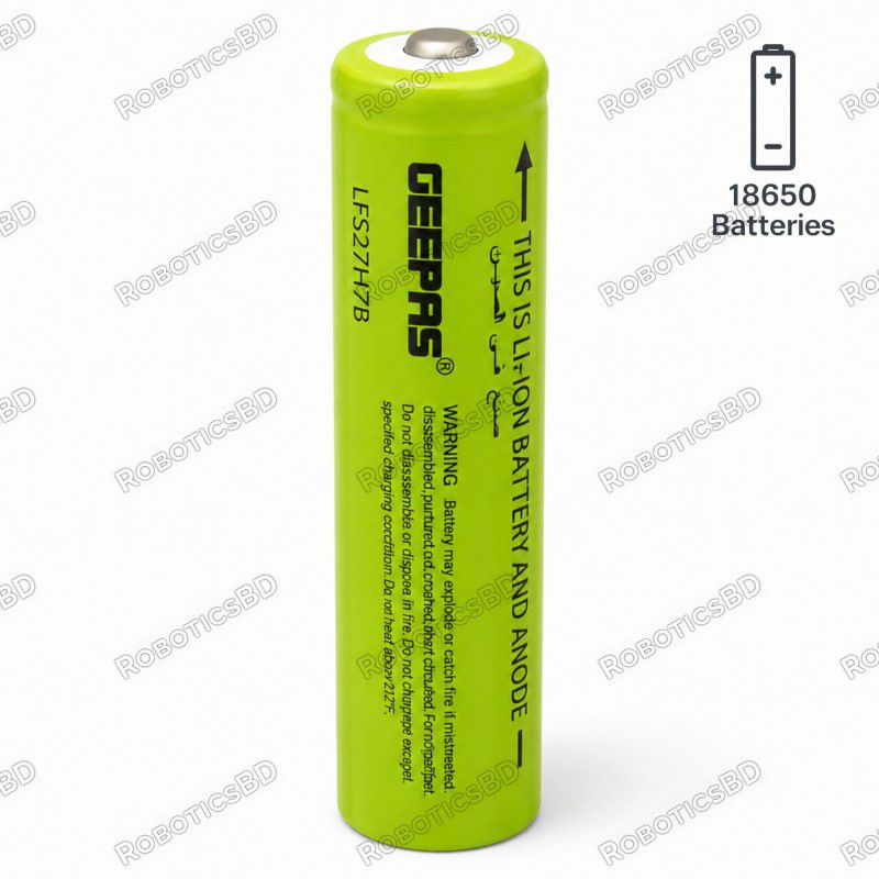 GEEPAS 18650 3.7V 3000mAh Lithium-ion Battery Robotics Bangladesh