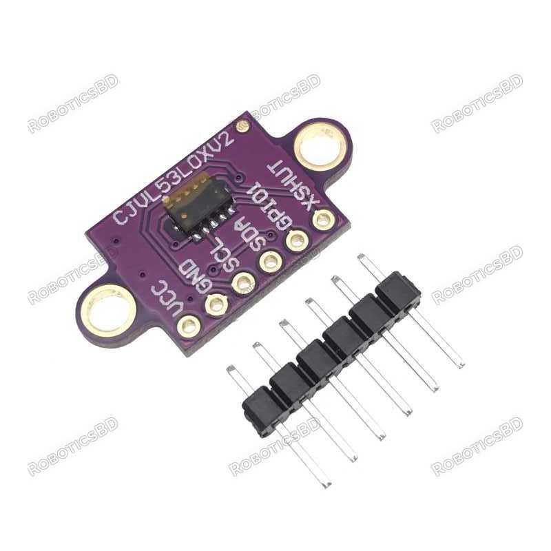 GY-VL53L0XV2V VL53L0X Time-of-Flight Distance Sensor Breakout Module Robotics Bangladesh GY-VL53L0XV2V VL53L0X Time-of-Flight Distance Sensor Breakout Module Robotics Bangladesh