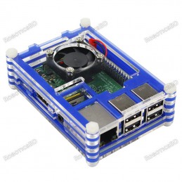 Transparent Acrylic Shell Case for Raspberry Pi 3 Model B/B+ Robotics Bangladesh