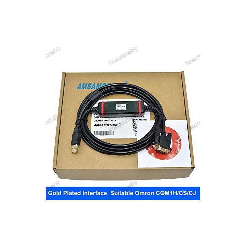 USB-XW2Z-200S-VH For Omron CQM1H/CPM2C/CS/CJ1M Series PLC Programming Cable Robotics Bangladesh USB-XW2Z-200S-VH For Omron CQM1H/CPM2C/CS/CJ1M Series PLC Programming Cable Robotics Bangladesh