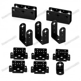 6 DOF Aluminium Mechanical Robotic Arm Clamp Claw Mount Robot Kit Robotics Bangladesh
