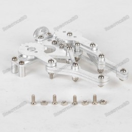 6 DOF Aluminium Mechanical Robotic Arm Clamp Claw Mount Robot Kit Robotics Bangladesh