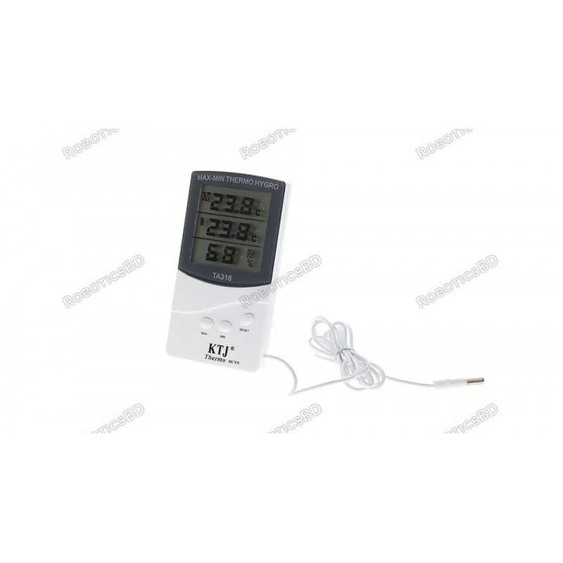 KTJ TA318 2.8" LED Indoor / Outdoor Thermo-hygrometer Robotics Bangladesh