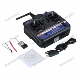 FlySky FS-CT6B 2.4GHz 6CH Transmitter With Receiver FS-R6B Mode 2 Robotics Bangladesh