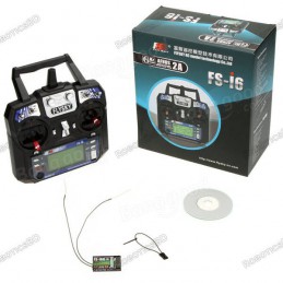 FlySky FS-i6 2.4G 6CH AFHDS RC Transmitter With FS-iA6 Receiver Robotics Bangladesh