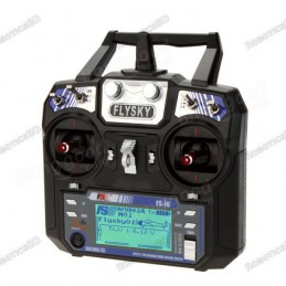 FlySky FS-i6 2.4G 6CH AFHDS RC Transmitter With FS-iA6 Receiver Robotics Bangladesh