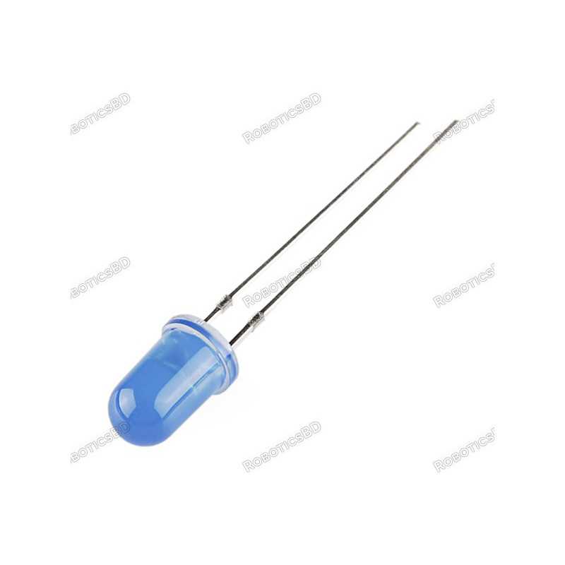 5 mm Blue LED (Pack of 5) Robotics Bangladesh
