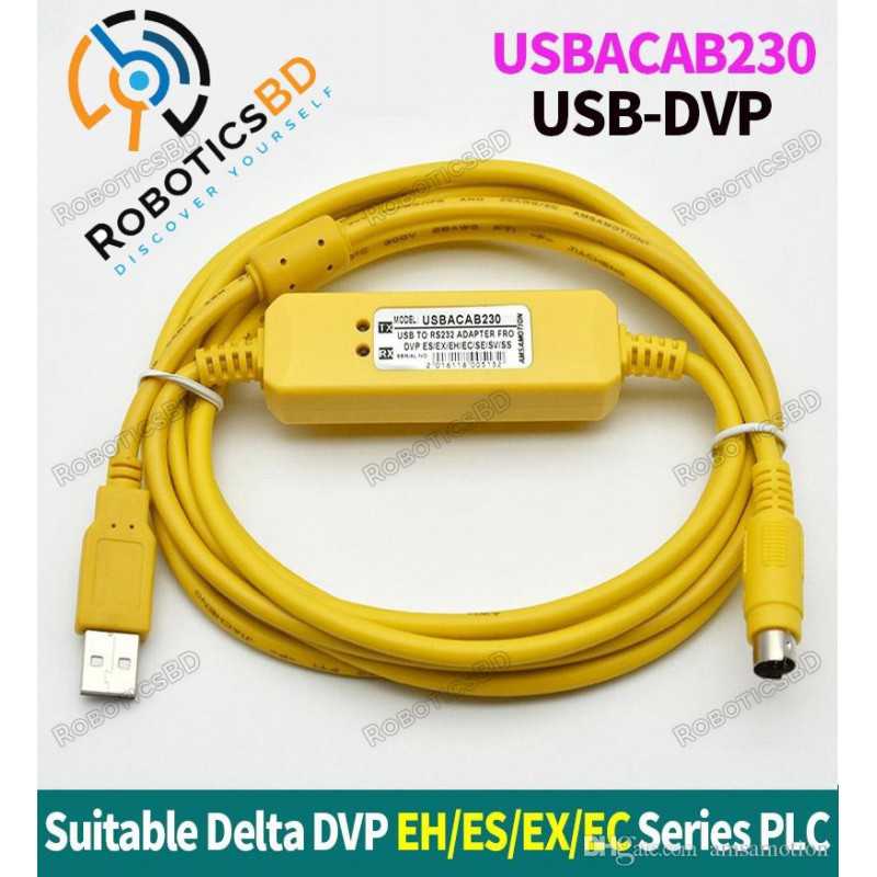 USBACAB230 Delta PLC Programming Cable Robotics Bangladesh USBACAB230 Delta PLC Programming Cable Robotics Bangladesh
