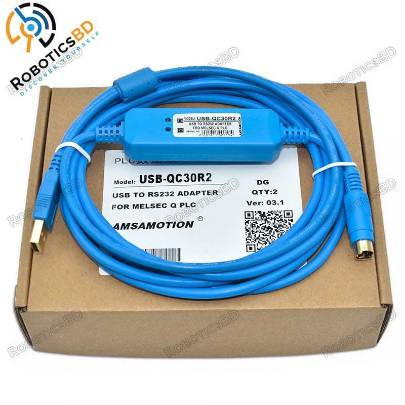 Mitsubishi USB-QC30R2 Programming Cable Robotics Bangladesh