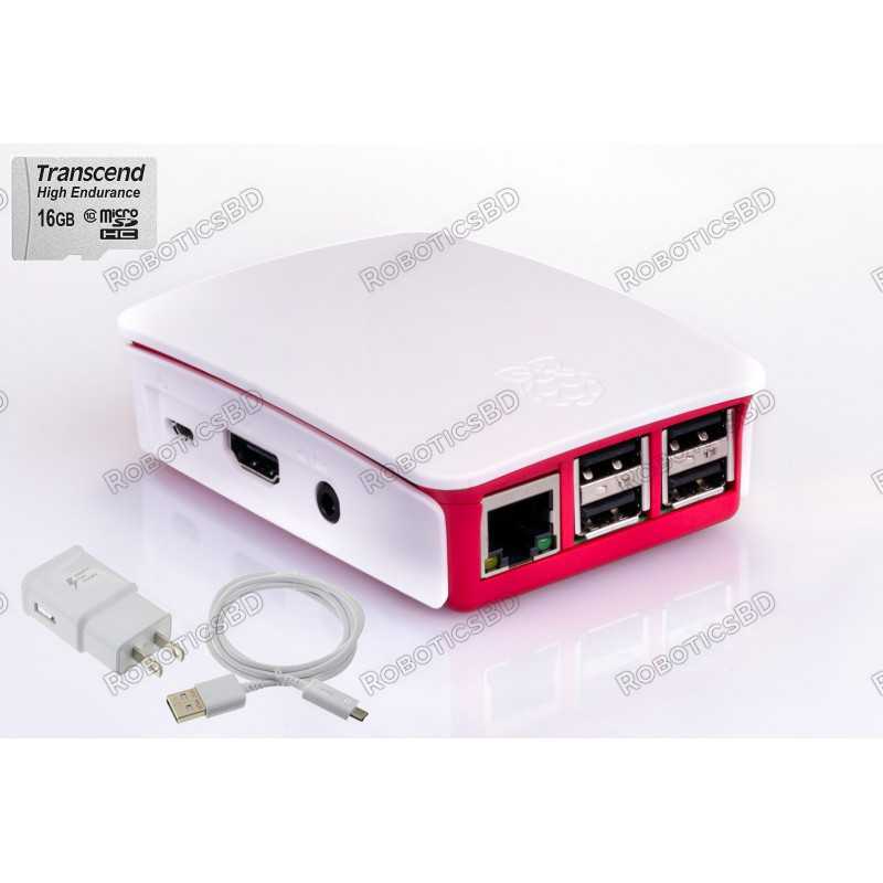 Raspberry Pi 3 Model B+ Complete Set (Made in UK) Pack-2 Robotics Bangladesh