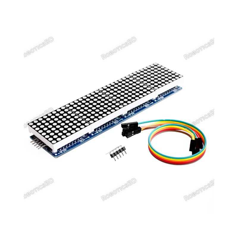 MAX7219 4 Channel Dot Matrix Display Panel Robotics Bangladesh