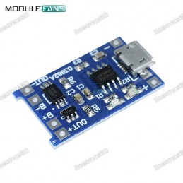 TP4056 Lithium Battery Charger Module With Protection Dual Functions Robotics Bangladesh
