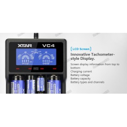 XTAR VC4 Charger for Lithium-ion and Ni-MH Batteries Robotics Bangladesh