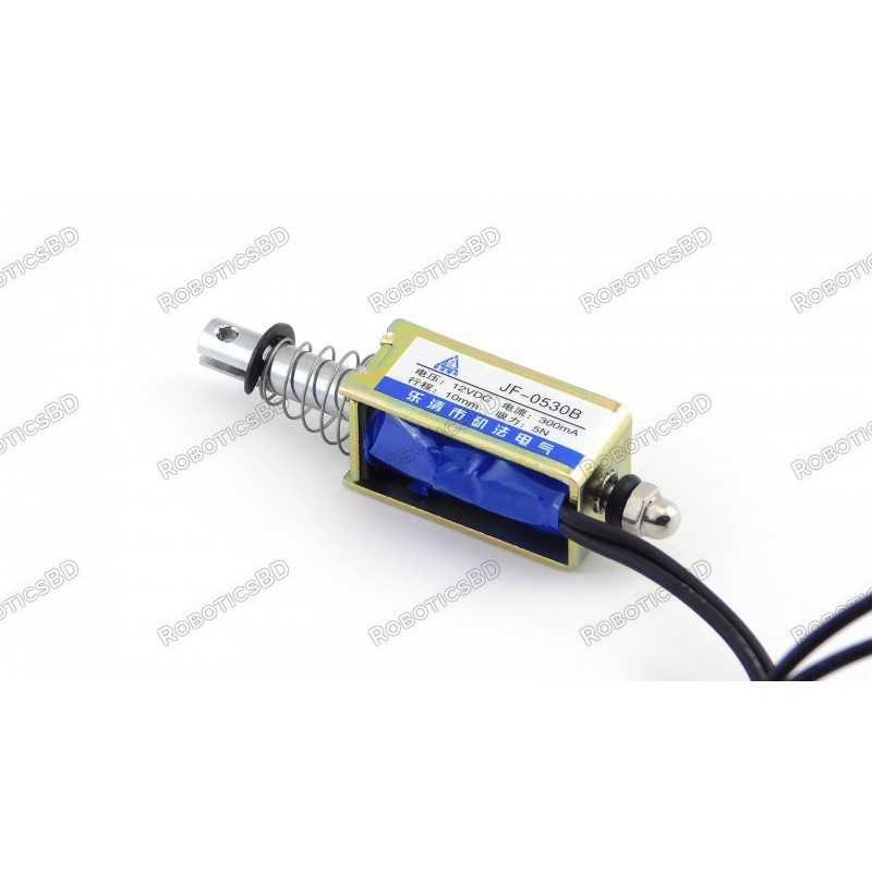 JF-0530B Pull Push Type Electric Solenoid Electromagnet 10mm 5N DC12V Robotics Bangladesh