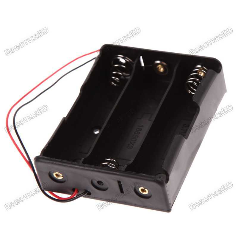 18650 Battery Holder 3S with wire Robotics Bangladesh