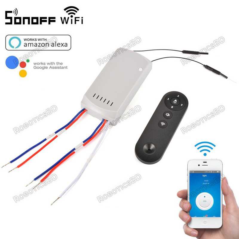 Sonoff IFan02 Smart Wifi Fan Speed Control Robotics Bangladesh