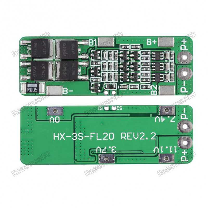 3S 20A Li-ion Lithium Battery 18650 Charger PCB BMS Protection Board 12.