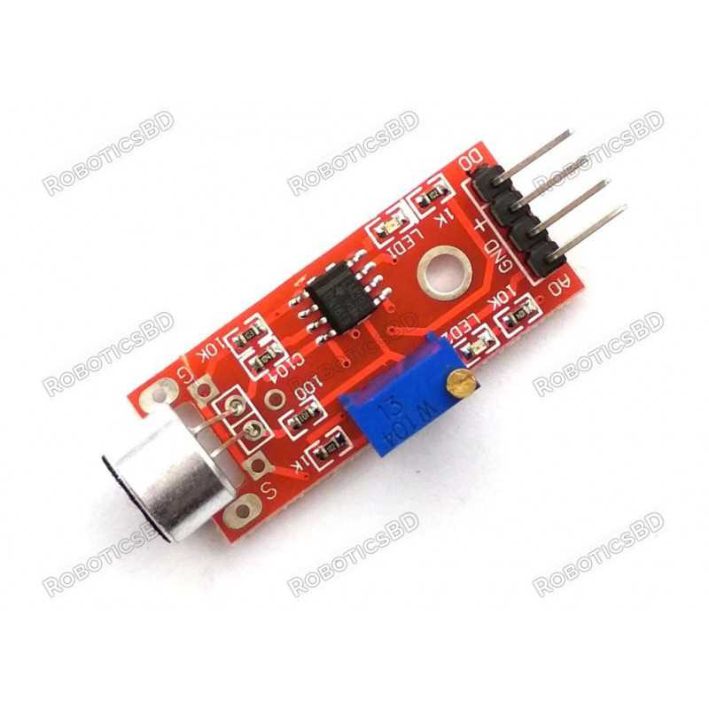 High Sensitive Microphone Sound Sensor Detection Module Robotics Bangladesh