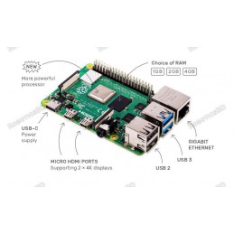 Raspberry Pi 4 Computer (Made in UK) Robotics Bangladesh