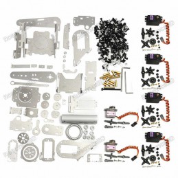 DIY 6DOF Aluminum Robot Arm 6 Axis Rotating Mechanical Robot Arm Kit Robotics Bangladesh