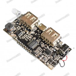 Dual USB 5V 1A 2.1A Mobile Power Bank Board PCB Module Board Robotics Bangladesh