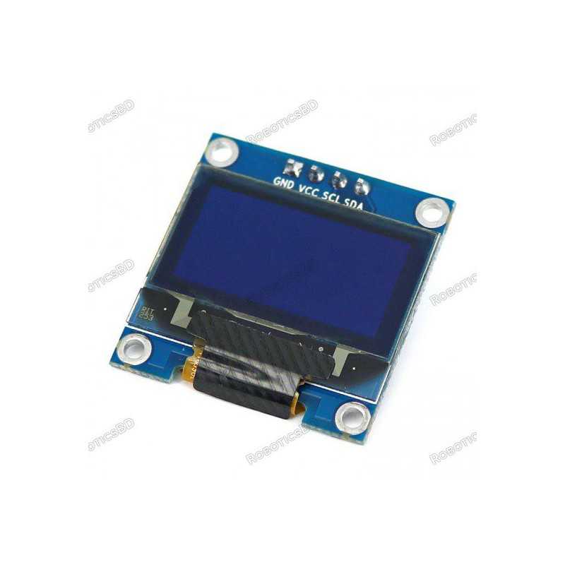 0.96" Inch I2C OLED Display Yellow Robotics Bangladesh