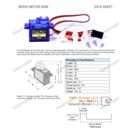 Servo Motor Micro SG90 180 Degree Rotation Robotics Bangladesh