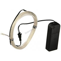 EL Wire-White 3m With Pocket Inverter Robotics Bangladesh