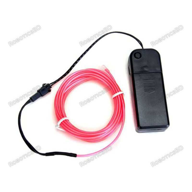 EL Wire-Blue 3m With Pocket Inverter Robotics Bangladesh