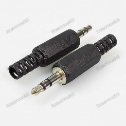 Audio Jack 3.5mm 3 Poles Stereo Male Plug Solderable Connector Robotics Bangladesh
