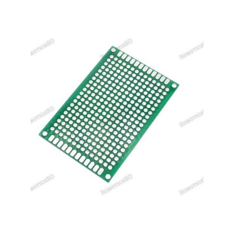 Double Sided FR-4 PCB Prototype Board 4x6cm Robotics Bangladesh Double Sided FR-4 PCB Prototype Board 4x6cm Robotics Bangladesh