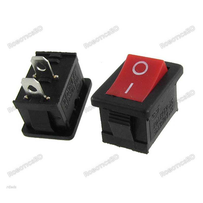 Rocker Switch KCD11 On / Off Switch (Mini) Red Robotics Bangladesh Rocker Switch KCD11 On / Off Switch (Mini) Red Robotics Bangladesh