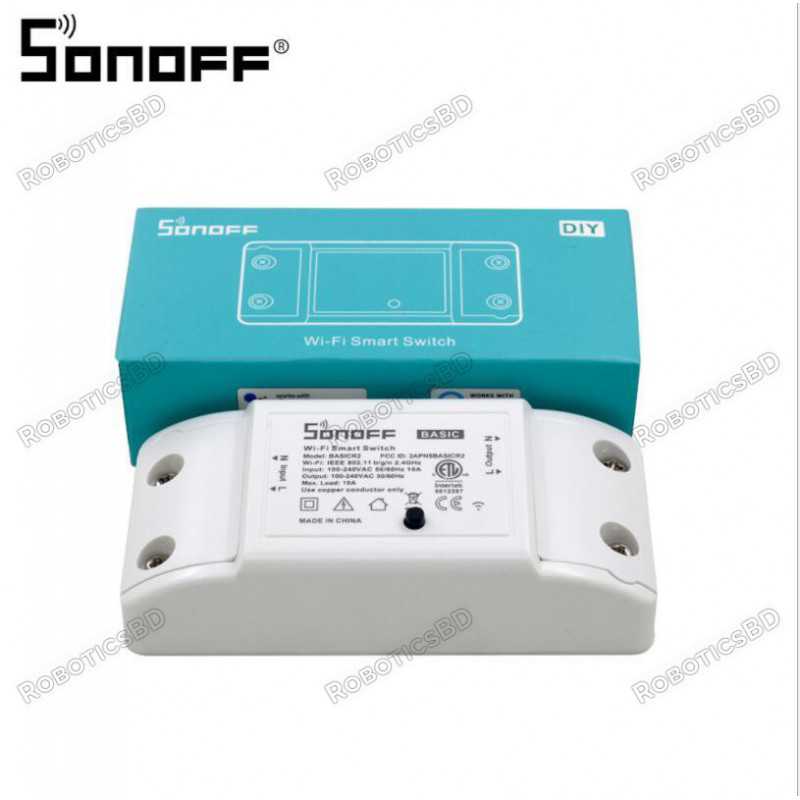 Sonoff Wireless Internet Thermostat Sonoff Basic R2- WiFi Wireless Smart  Switch