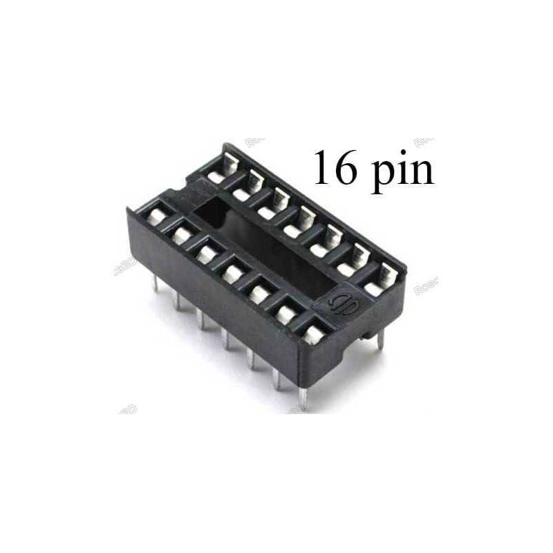 16 Pin DIP IC Base/Socket Robotics Bangladesh 16 Pin DIP IC Base/Socket Robotics Bangladesh
