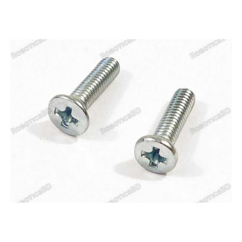 M3x16 Flat head Screw (Pack of 5) Robotics Bangladesh