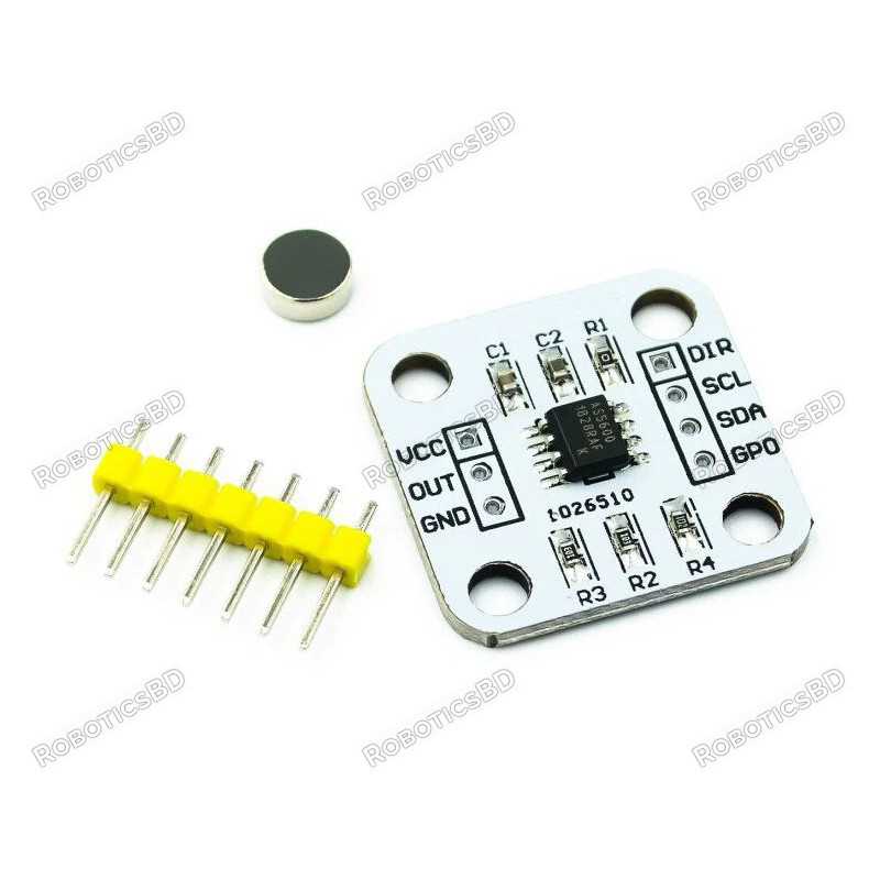 AS5600 Magnetic Induction Encoder Angle Measurement Sensor Robotics Bangladesh