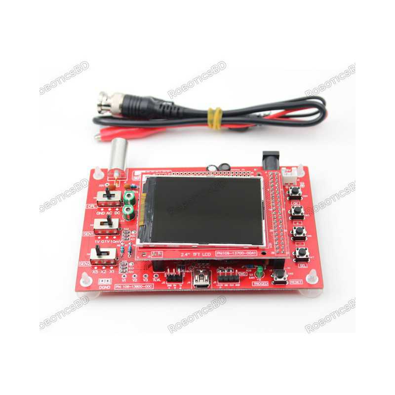 DSO138 2.4" TFT Pocket-size Digital Oscilloscope Kit DIY Parts Handheld Robotics Bangladesh