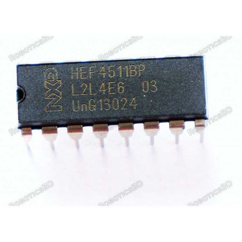HEF4511B BCD to 7-segment (IC 4511) Robotics Bangladesh