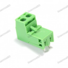 Plug In Type Screw Terminal Connector 2 Pin 5.08mm Pitch Set M+F Right Angle Male Connector Robotics Bangladesh