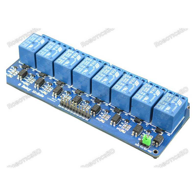 8 Channel 5V Relay Module Robotics Bangladesh