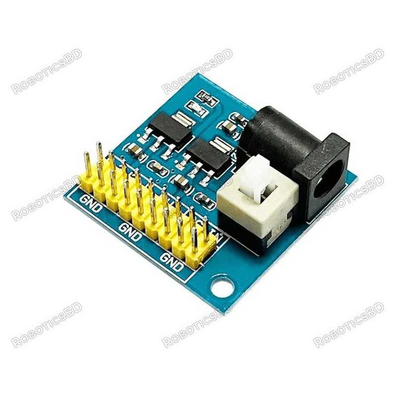 DC-DC 12V to 3.3V & 5V Power Supply Module Robotics Bangladesh