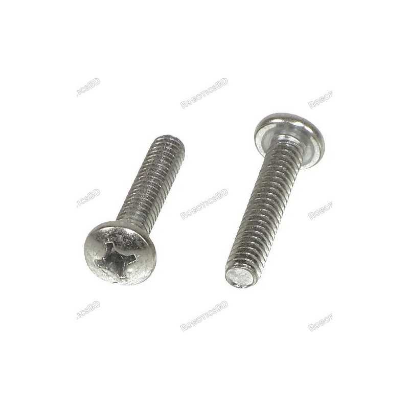 M3x8 Round head Screw (Pack of 5) Robotics Bangladesh