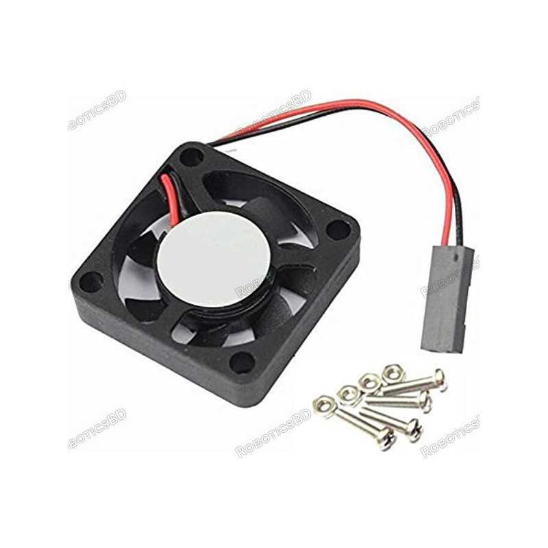 DC 5V Brushless CPU Cooling Fan with Screws for Raspberry Pi 4 Robotics Bangladesh