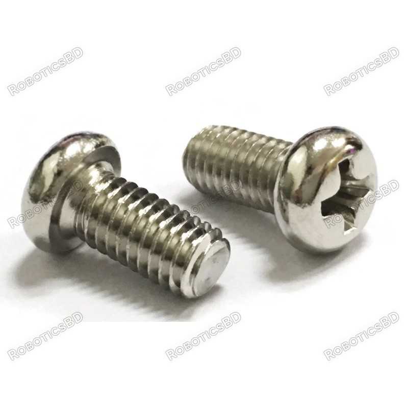 M4x8 Round Screw (Pack of 5) Robotics Bangladesh