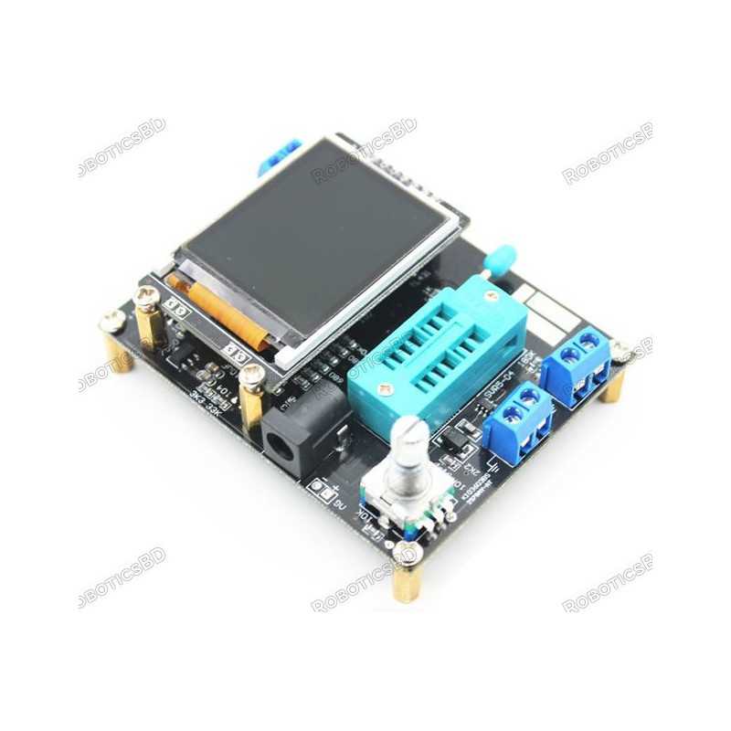 Multifunctional LCD GM328A Transistor Tester Frequency Meter PWM Square Wave Signal Generator Robotics Bangladesh