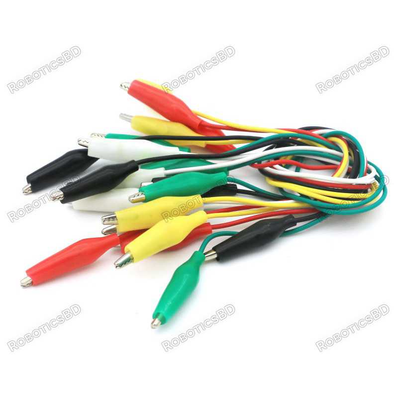Double-ended 50cm Cable Crocodile Clips Robotics Bangladesh