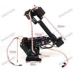 7DOF Aluminum Alloy Robotic Arm Manipulator with Gripper and MG996R servo Robotics Bangladesh