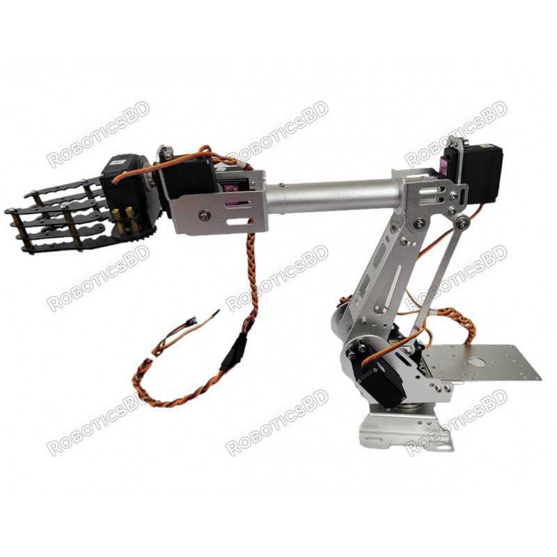 7DOF Aluminum Alloy Robotic Arm Manipulator with Gripper and